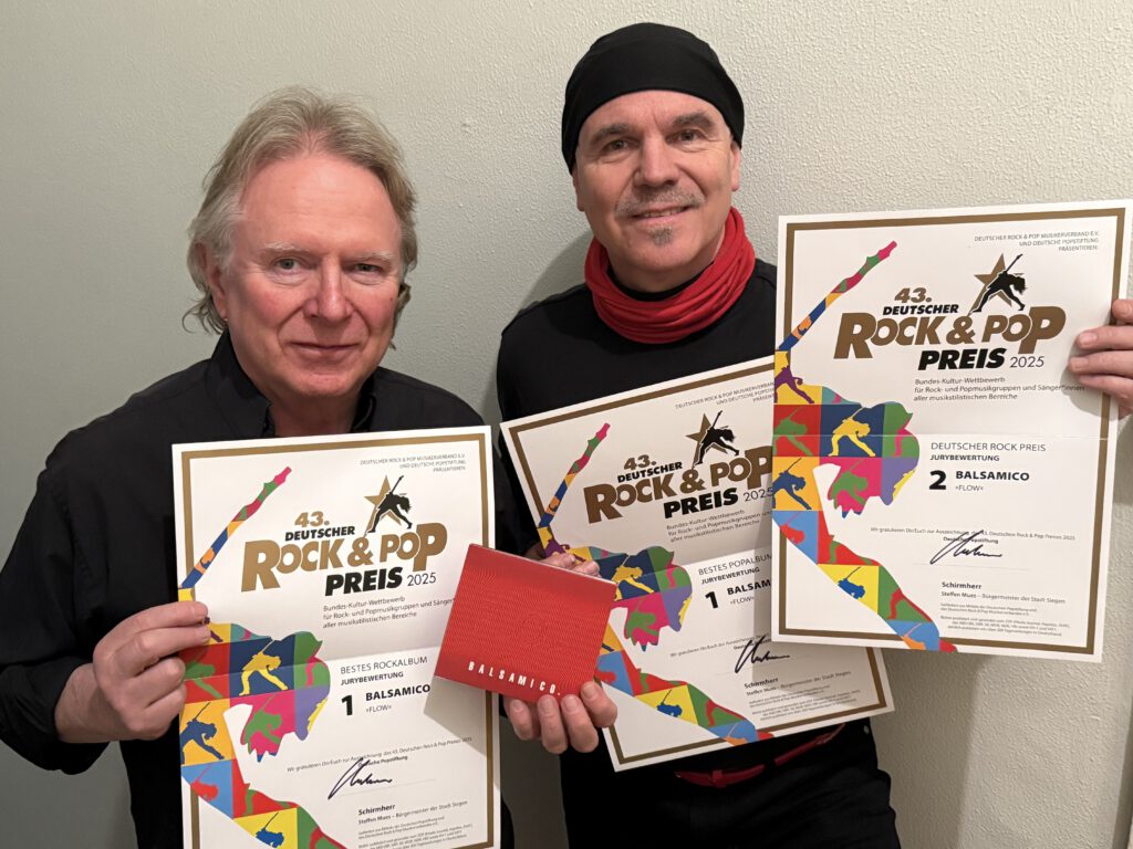 3 x Deutscher Rock- und Pop-Preis für BALSAMICO